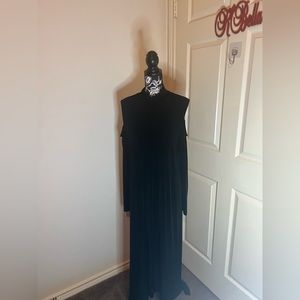 Black Cold Shoulder Maxi